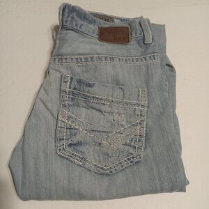 BKE Men's Carter Factory Distressed/Destroyed Jeans 31XL ABM20014